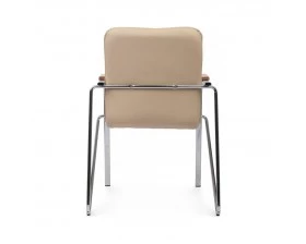 Стул Самба с деревянными подлокотниками SMB-02H Хром гальв. images