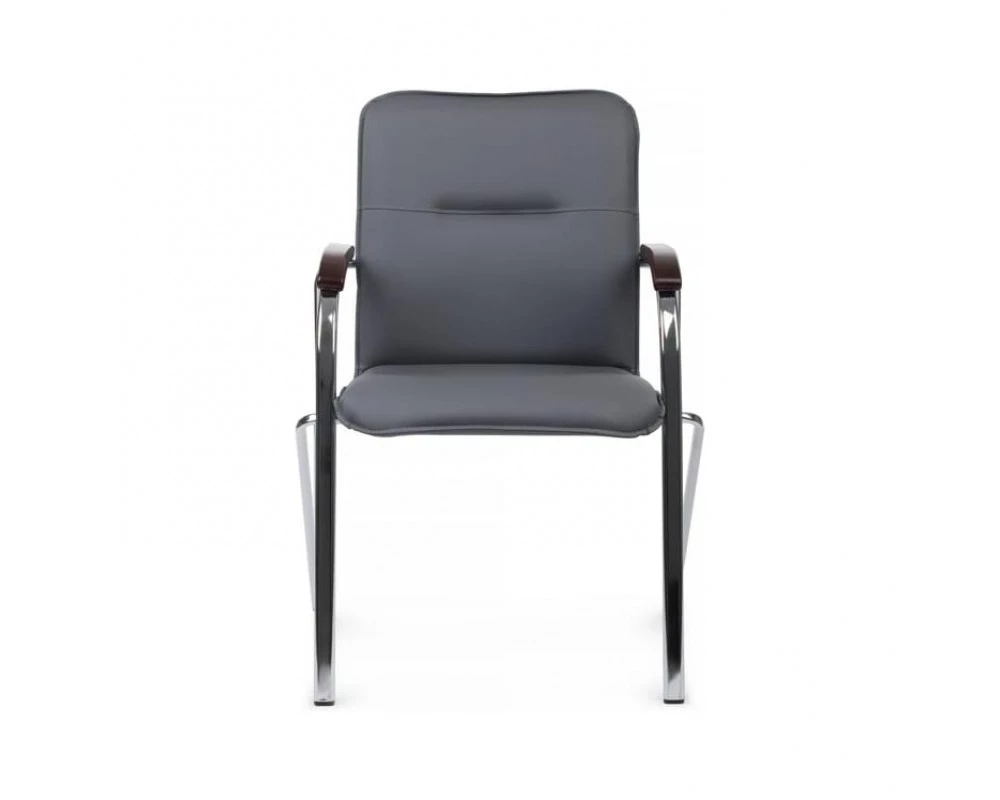 Стул Самба с деревянными подлокотниками SMB-02H Хром гальв.