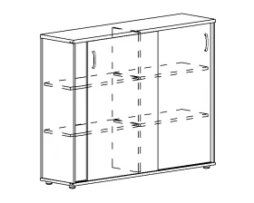 Шкаф-купе средний (для 2-х столов 60) Albero images