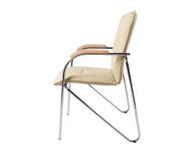 Стул D Samba RU сборный Экокожа, Бежевый/Бук images