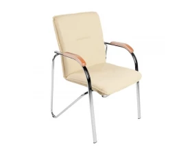 Стул D Samba RU сборный Экокожа, Бежевый/Бук images