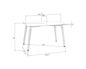 Стол обеденный SERRA WIDE images