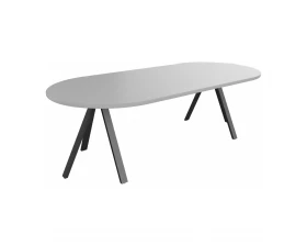 Стол переговоров антрацит 120х143х76 Steel images