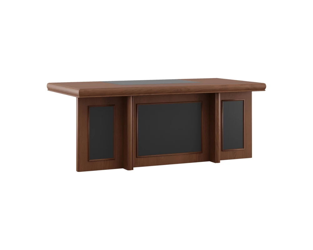 Стол письменный со вставками Harvard Дуб коньяк