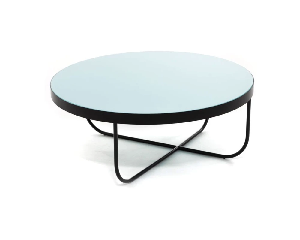 Стол кофейный 80x32 Cisterna L Стекло/Черный