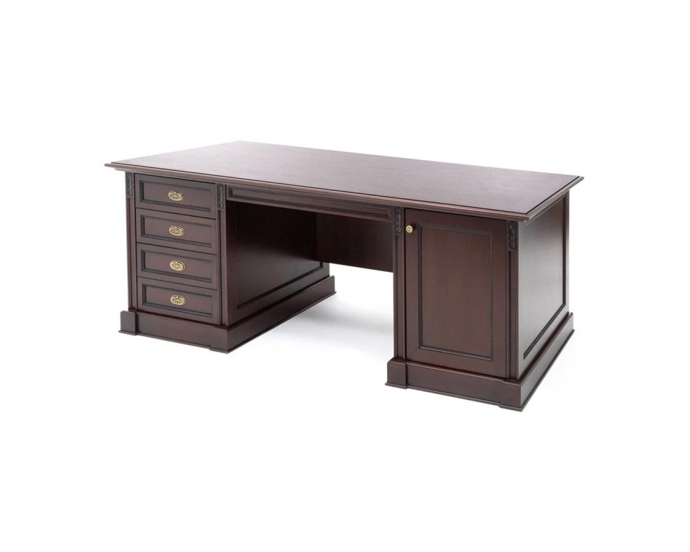 Стол письменный L206 206x95x77 Doge Орех танганьика