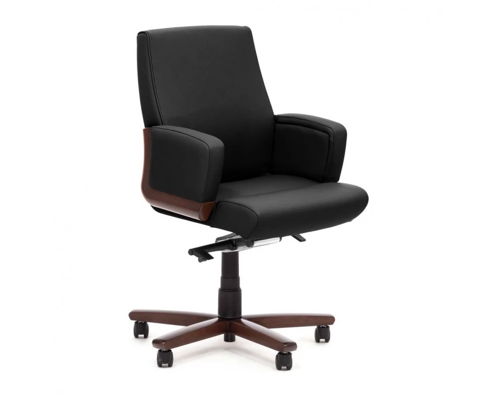 Кресло Dico/B Натуральная кожа, Черный