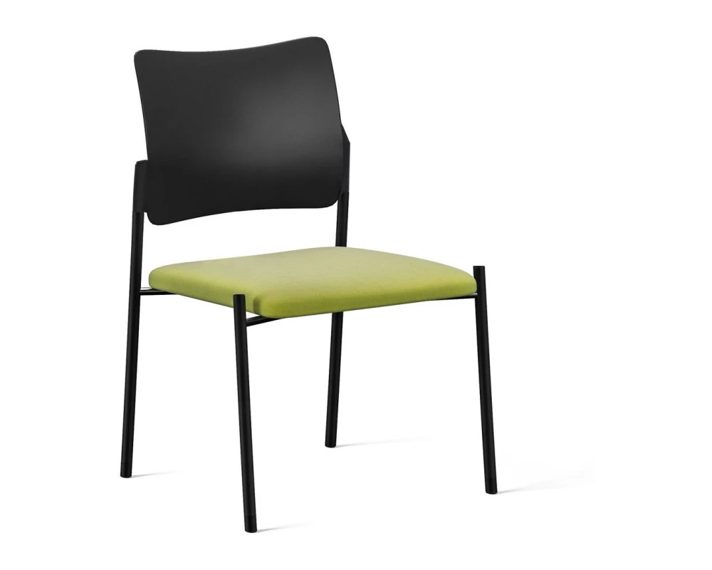 Кресло Pinko Black на опорах Пластик/Ткань, Черный/Зеленый