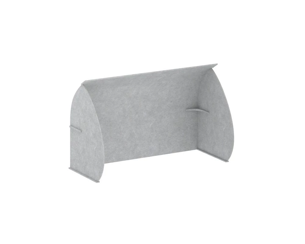 Кабина настольная скругленная на стол VE.KB2-138.8 1380x800x1000 AcustiX