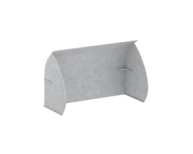 Кабина настольная скругленная на стол VE.KB2-138.8 1380x800x1000 AcustiX images