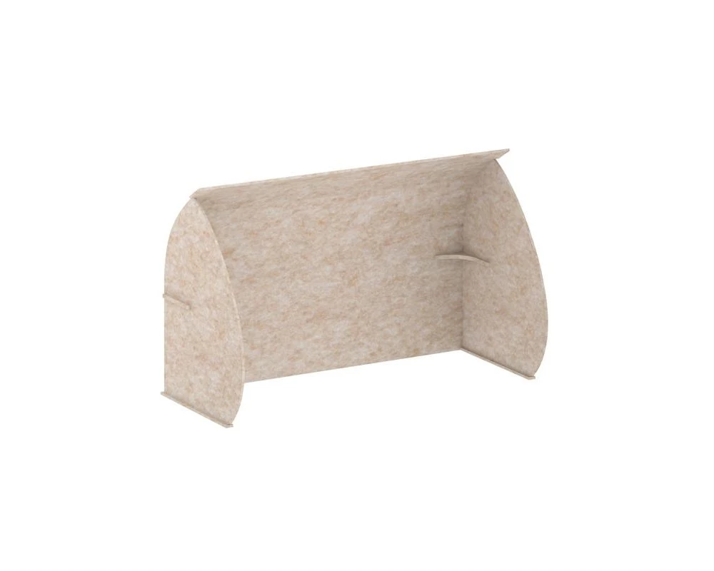 Кабина настольная скругленная на стол VE.KB2-158.6 1580x600x1000 AcustiX