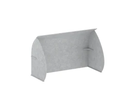 Кабина настольная скругленная на стол VE.KB2-98.6 980x600x1000 Акустикс / AcustiX images