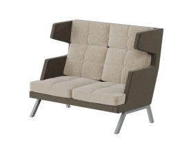 Диван двухместный высокий с декором из пуговиц Алдо / Aldo images