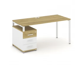 Стол письменный с 1 опорной тумбой CN.SP-304 W 1580/1946x720x750 Concept images