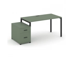 Стол письменный с 1 опорной тумбой CN.SP-308 B 1580/1946x720x750 Concept images