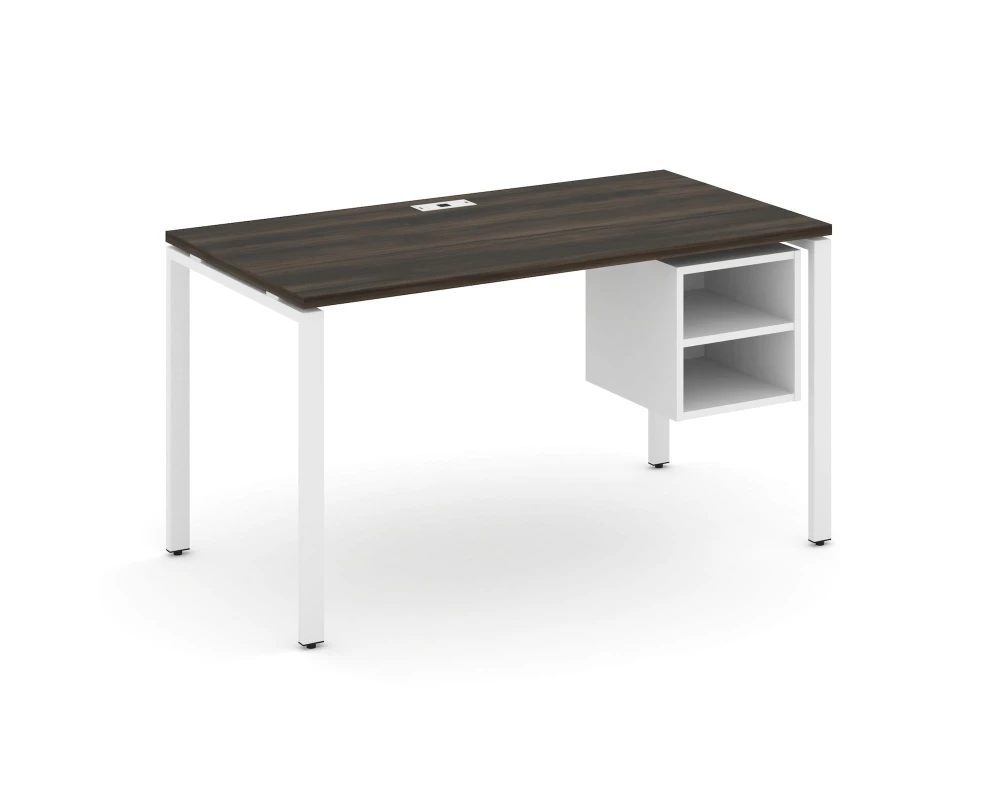 Стол рабочий с подвесной тумбой с 2 открытыми нишами CN.SP-107 1380x720x750 Концепт / Concept