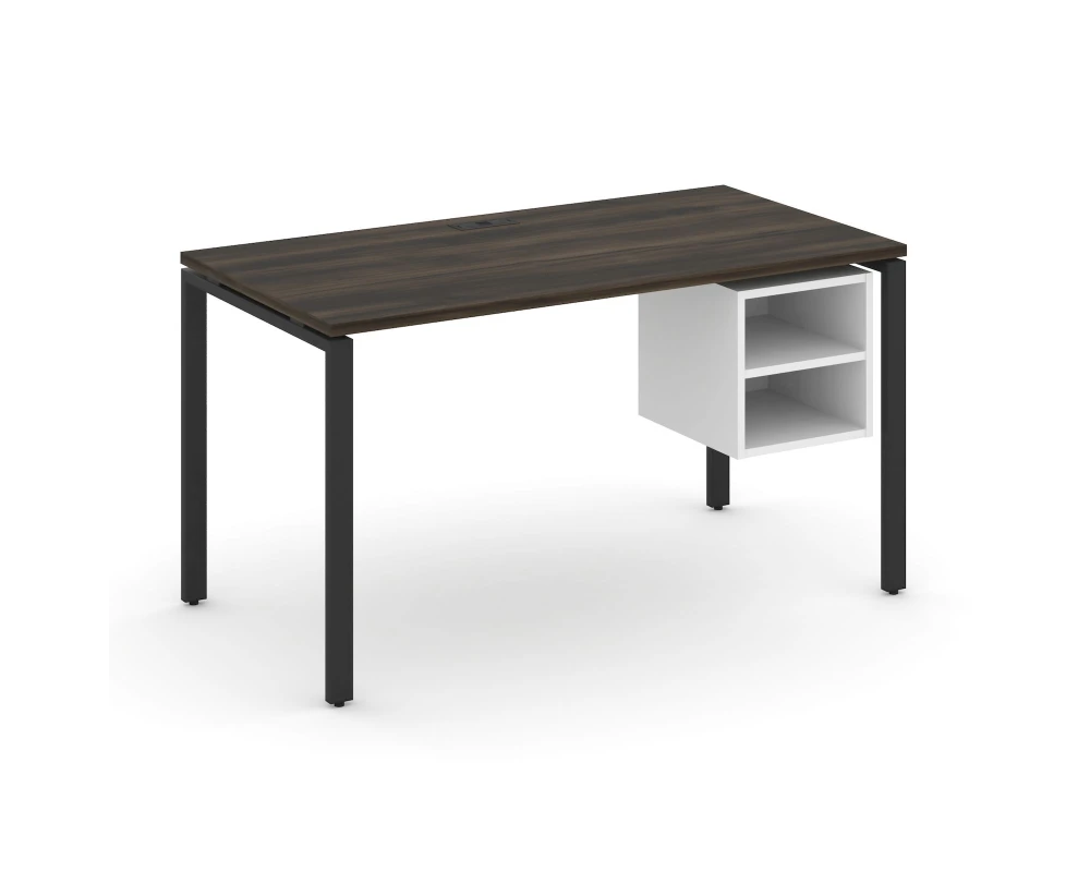 Стол рабочий с подвесной тумбой с 2 открытыми нишами CN.SP-107 1380x720x750 Концепт / Concept