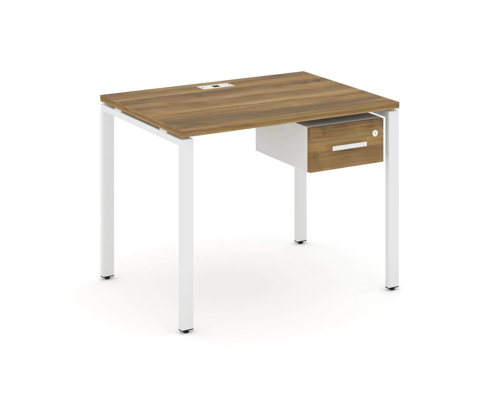 Стол рабочий с подвесной тумбой с одним ящ. CN.SP-109 W 980x720x750 Концепт / Concept