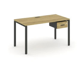Стол рабочий с подвесной тумбой с одним ящ. CN.SP-109 W 980x720x750 Концепт / Concept images