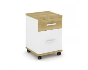 Тумба мобильная 1 ящ. 1 распаш. фасад CN.TUM-009 W 420x420x615 Concept images