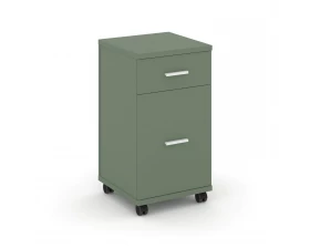Тумба мобильная 1 ящ. 1 распаш. фасад CN.TUM-011 W 420x420x782 Concept images