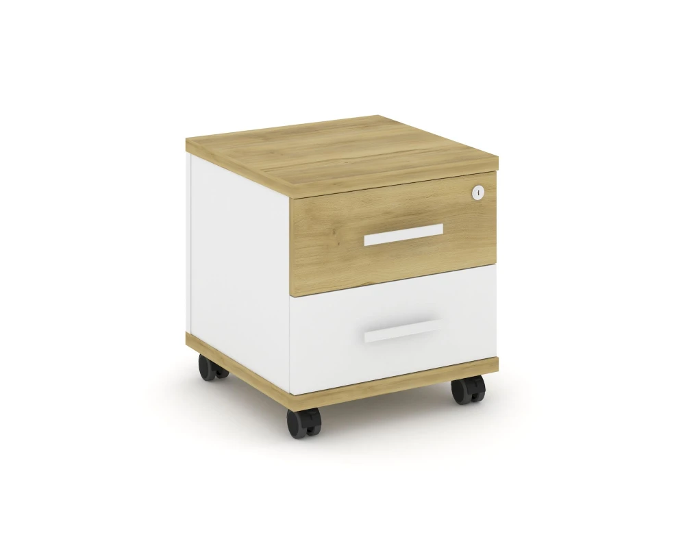 Тумба мобильная 2 ящ. CN.TUM-001 W 420x420x448 Концепт / Concept