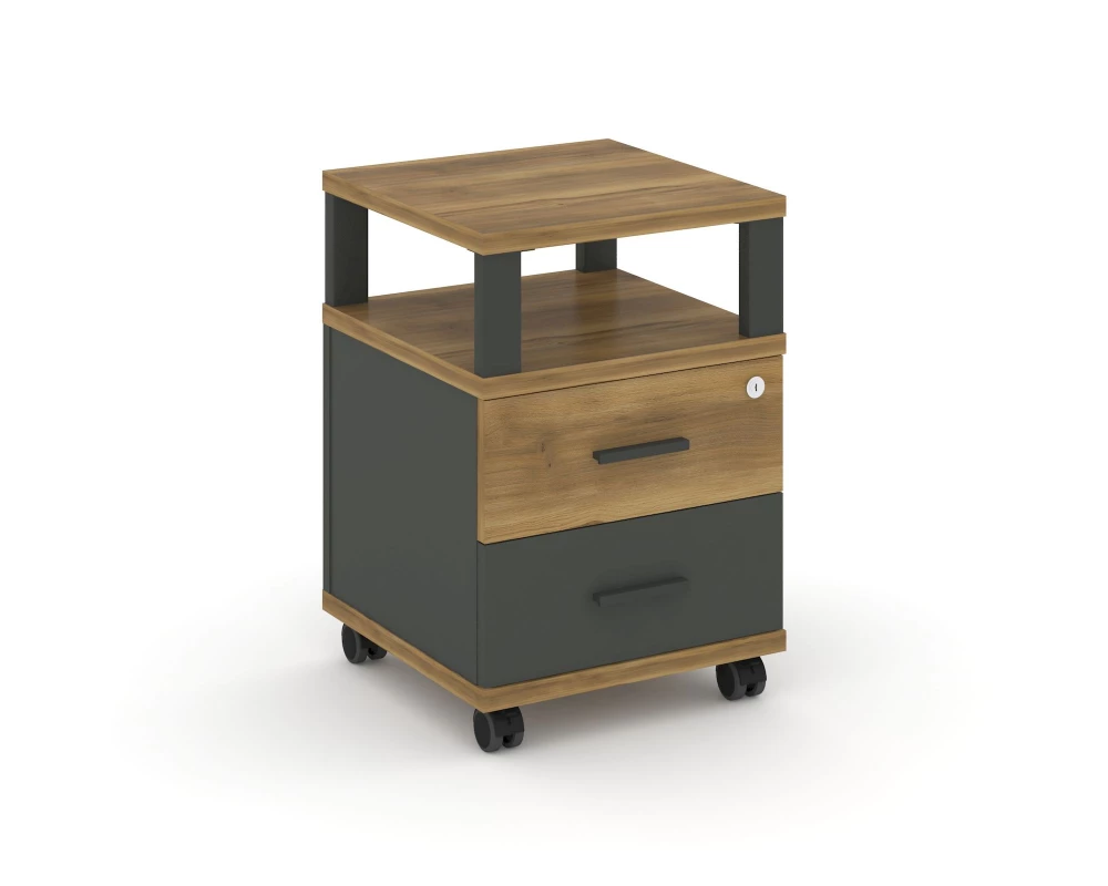Тумба мобильная 2 ящ. с надставкой CN.TUM-002 A 420x420x615 Concept