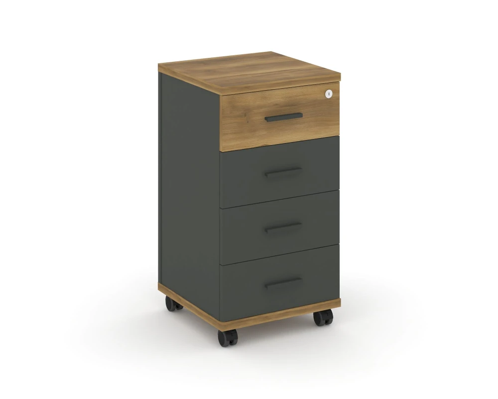 Тумба мобильная 4 ящ. CN.TUM-005 A 420x420x782 Концепт / Concept
