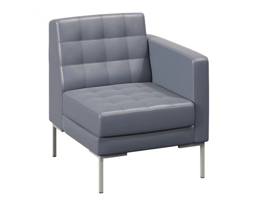 Секция с подлокотником одноместная правая Forest