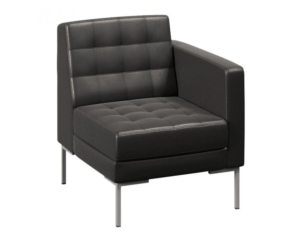 Секция с подлокотником одноместная правая Forest