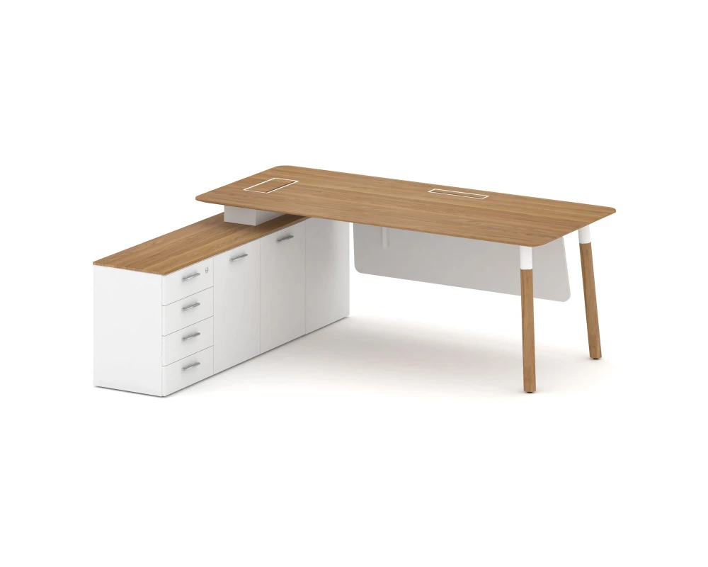 Стол руководителя левый 2000x1798x750 Фреско / Fresco