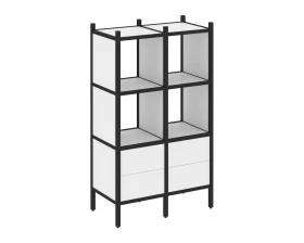 Прямой стеллаж L-03 862x446x1458 Лофт / Loft images