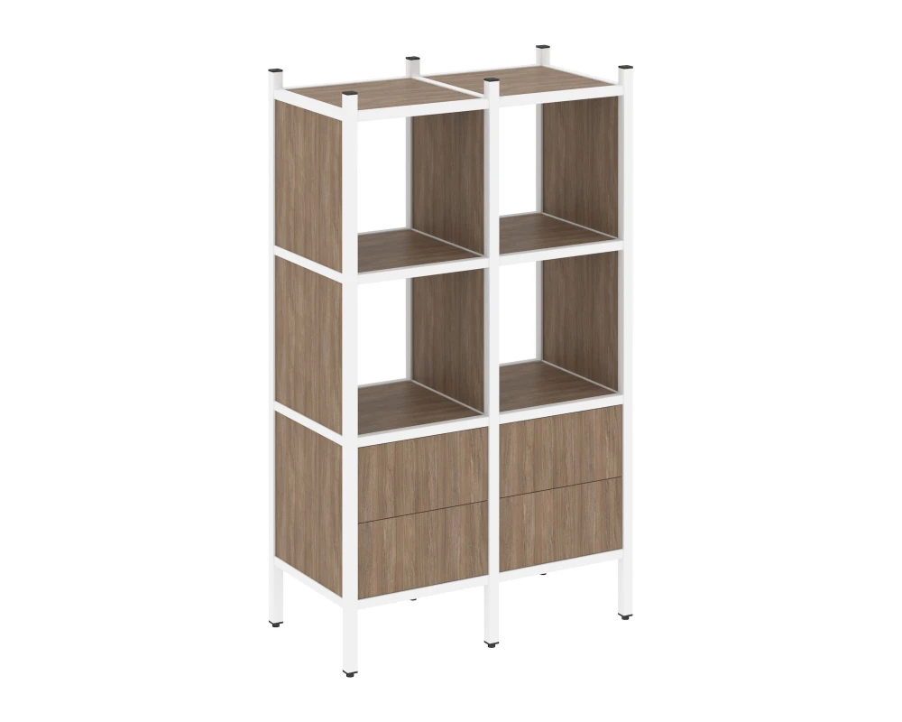 Прямой стеллаж L-03 862x446x1458 Лофт / Loft