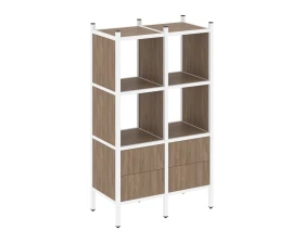 Прямой стеллаж L-03 862x446x1458 Лофт / Loft images