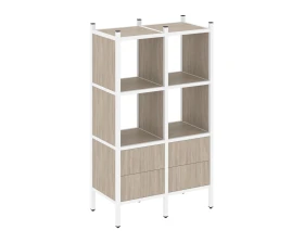 Прямой стеллаж L-03 862x446x1458 Лофт / Loft images