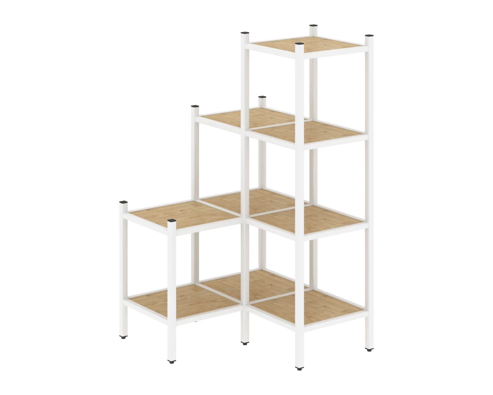 Угловой внутренний стеллаж L-36 862x862x1458 Loft