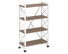 Стеллаж на колесных опорах - 4 полки 800х400х1334 Loft images
