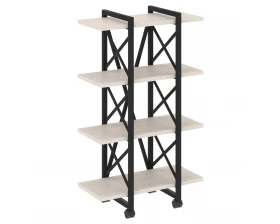 Стеллаж на колесных опорах - 4 полки V 800х400х1334 Loft images