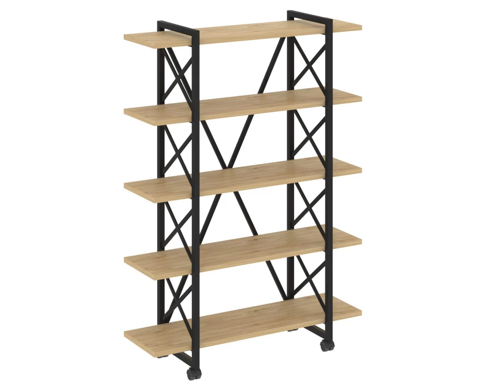 Стеллаж на колесных опорах - 5 полок 1200х400х1704 Loft