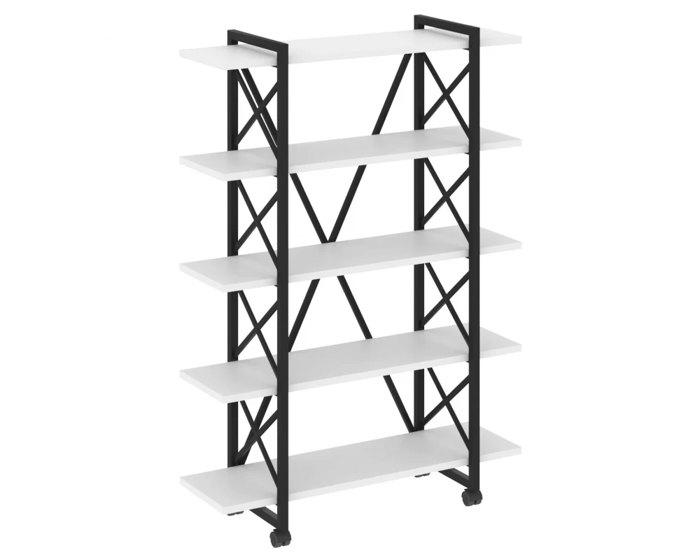 Стеллаж на колесных опорах - 5 полок 1200х400х1704 Loft