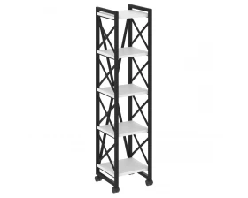 Стеллаж на колесных опорах - 5полок 400х400х1704 Loft images