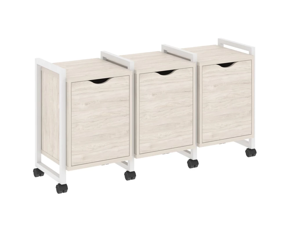 Тумба на колесных опорах наборная. Вариант №5 1440х460х767 Loft