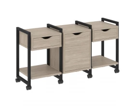 Тумба на колесных опорах наборная. Вариант №6 1440х460х767 Loft images