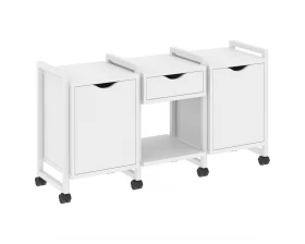 Тумба на колесных опорах наборная. Вариант №7 1440х460х767 Loft images