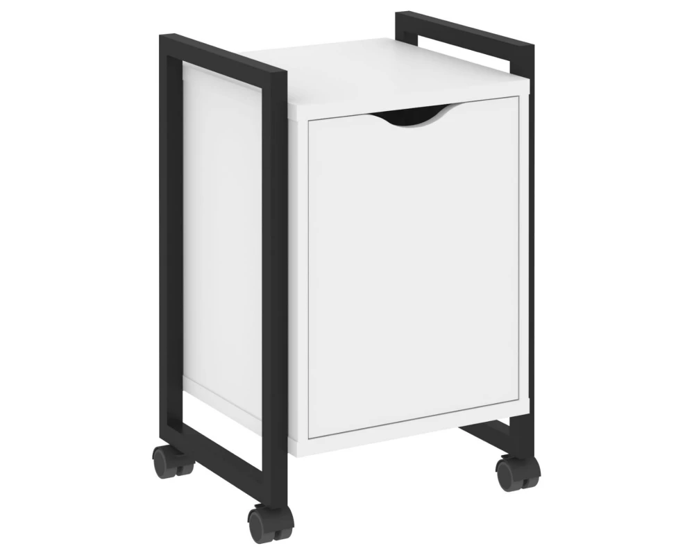 Тумба на колесных опорах с распашным фасадом 500х460х767 Loft