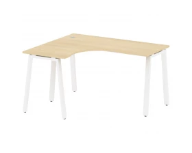 Стол криволинейный левый на А-образном м/к 140x120x75 Metal System images