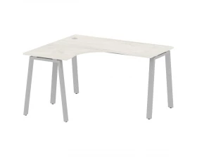 Стол криволинейный левый на А-образном м/к 140x120x75 Metal System images