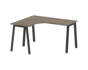 Стол криволинейный левый на А-образном м/к 140x120x75 Metal System images