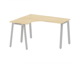 Стол криволинейный левый на А-образном м/к 140x120x75 Metal System images