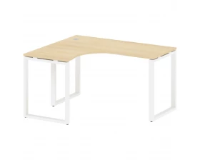 Стол криволинейный левый на О-образном м/к 140x120x75 Metal System images